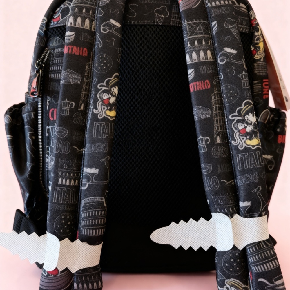 Disney Lug Italy EPCOT Backpack + Matching Minnie Ears Set NWT Parks Exclusive - Picture 6 of 6